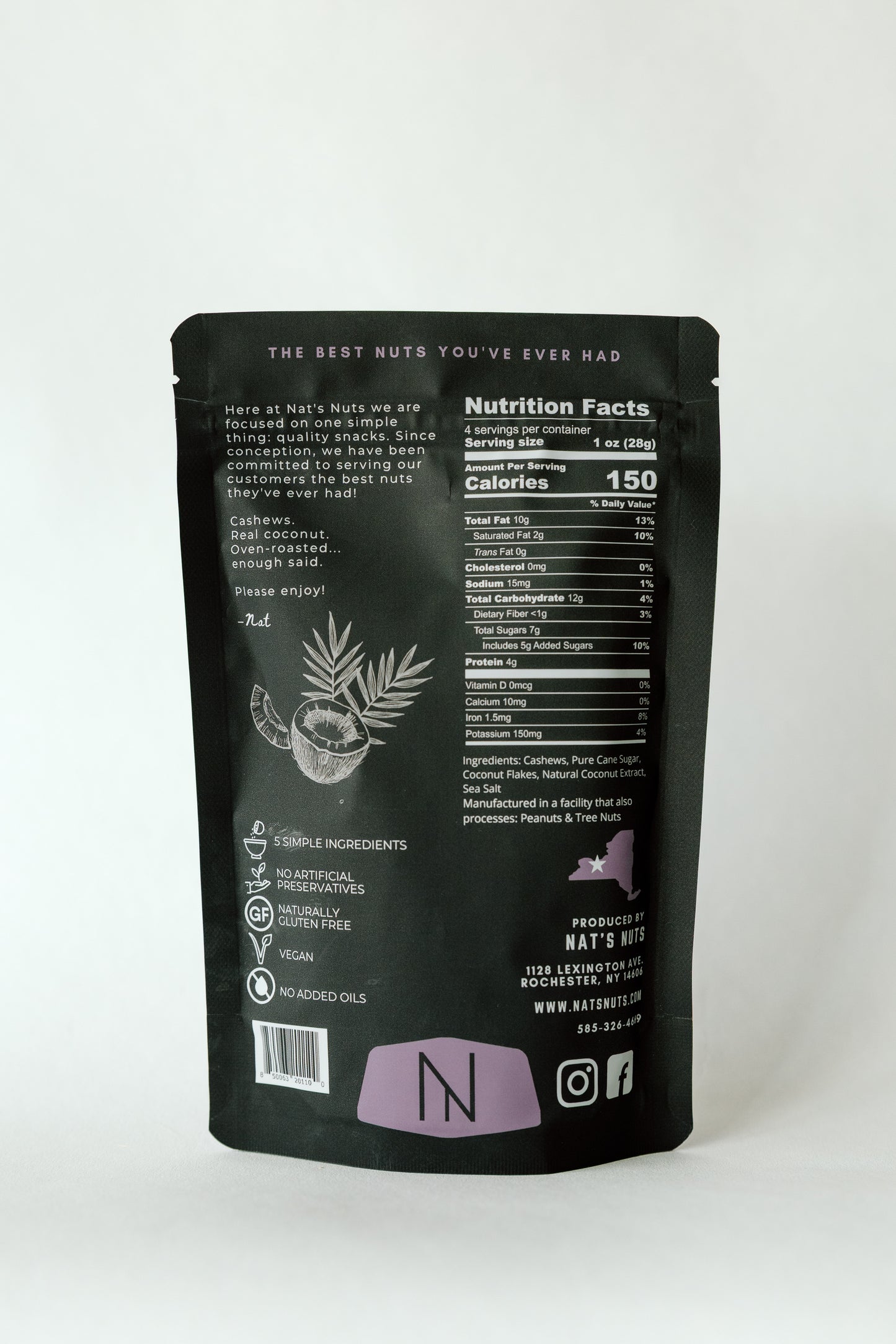 Toasted Coconut Cashews - 12 unit/case